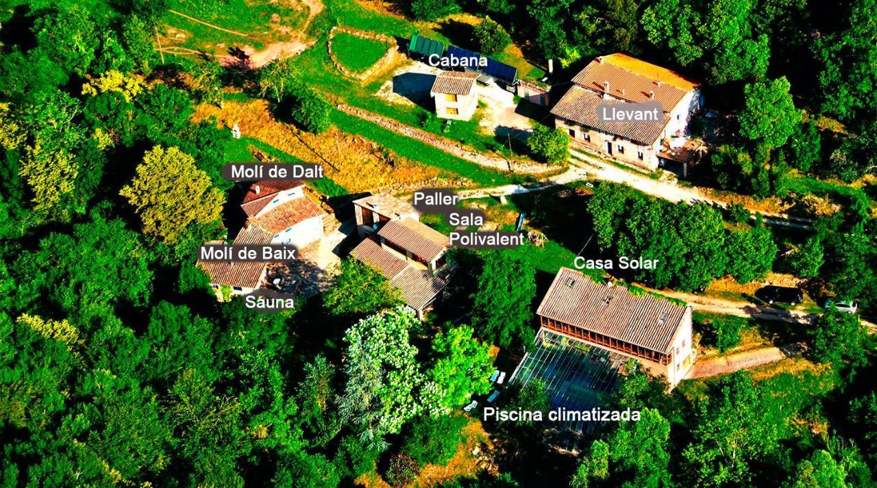 Villa EL Molí de Baix Riudaura Exterior foto